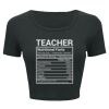 Ladies' Poly-Cotton Crop T-Shirt Thumbnail