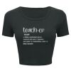 Ladies' Poly-Cotton Crop T-Shirt Thumbnail