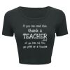 Ladies' Poly-Cotton Crop T-Shirt Thumbnail