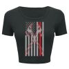 Ladies' Poly-Cotton Crop T-Shirt Thumbnail
