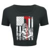 Ladies' Poly-Cotton Crop T-Shirt Thumbnail