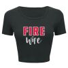 Ladies' Poly-Cotton Crop T-Shirt Thumbnail