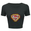 Ladies' Poly-Cotton Crop T-Shirt Thumbnail