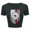 Ladies' Poly-Cotton Crop T-Shirt Thumbnail