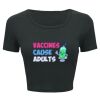Ladies' Poly-Cotton Crop T-Shirt Thumbnail