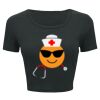 Ladies' Poly-Cotton Crop T-Shirt Thumbnail