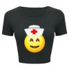 Ladies' Poly-Cotton Crop T-Shirt Thumbnail