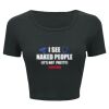 Ladies' Poly-Cotton Crop T-Shirt Thumbnail