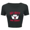 Ladies' Poly-Cotton Crop T-Shirt Thumbnail