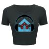 Ladies' Poly-Cotton Crop T-Shirt Thumbnail