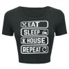 Ladies' Poly-Cotton Crop T-Shirt Thumbnail
