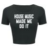 Ladies' Poly-Cotton Crop T-Shirt Thumbnail