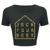 Ladies' Poly-Cotton Crop T-Shirt Thumbnail