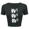 Ladies' Poly-Cotton Crop T-Shirt Thumbnail