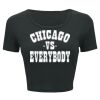 Ladies' Poly-Cotton Crop T-Shirt Thumbnail