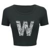 Ladies' Poly-Cotton Crop T-Shirt Thumbnail