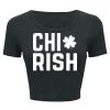 Ladies' Poly-Cotton Crop T-Shirt Thumbnail