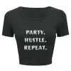 Ladies' Poly-Cotton Crop T-Shirt Thumbnail