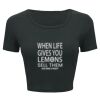 Ladies' Poly-Cotton Crop T-Shirt Thumbnail