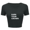 Ladies' Poly-Cotton Crop T-Shirt Thumbnail