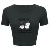 Ladies' Poly-Cotton Crop T-Shirt Thumbnail
