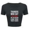 Ladies' Poly-Cotton Crop T-Shirt Thumbnail