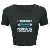 Ladies' Poly-Cotton Crop T-Shirt Thumbnail
