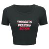 Ladies' Poly-Cotton Crop T-Shirt Thumbnail