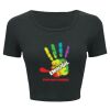Ladies' Poly-Cotton Crop T-Shirt Thumbnail