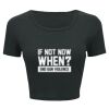 Ladies' Poly-Cotton Crop T-Shirt Thumbnail