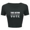 Ladies' Poly-Cotton Crop T-Shirt Thumbnail