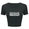 Ladies' Poly-Cotton Crop T-Shirt Thumbnail