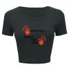 Ladies' Poly-Cotton Crop T-Shirt Thumbnail