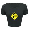 Ladies' Poly-Cotton Crop T-Shirt Thumbnail