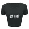 Ladies' Poly-Cotton Crop T-Shirt Thumbnail