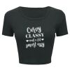 Ladies' Poly-Cotton Crop T-Shirt Thumbnail