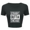 Ladies' Poly-Cotton Crop T-Shirt Thumbnail