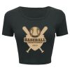 Ladies' Poly-Cotton Crop T-Shirt Thumbnail