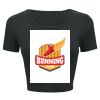 Ladies' Poly-Cotton Crop T-Shirt Thumbnail