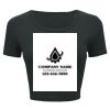 Ladies' Poly-Cotton Crop T-Shirt Thumbnail