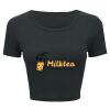 Ladies' Poly-Cotton Crop T-Shirt Thumbnail