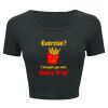 Ladies' Poly-Cotton Crop T-Shirt Thumbnail