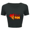 Ladies' Poly-Cotton Crop T-Shirt Thumbnail