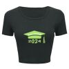 Ladies' Poly-Cotton Crop T-Shirt Thumbnail