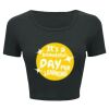 Ladies' Poly-Cotton Crop T-Shirt Thumbnail
