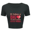 Ladies' Poly-Cotton Crop T-Shirt Thumbnail