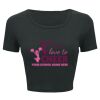 Ladies' Poly-Cotton Crop T-Shirt Thumbnail