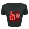 Ladies' Poly-Cotton Crop T-Shirt Thumbnail
