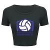 Ladies' Poly-Cotton Crop T-Shirt Thumbnail