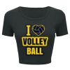 Ladies' Poly-Cotton Crop T-Shirt Thumbnail